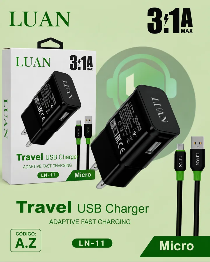 CARGADOR LUAN V8 (CAJA) LN-11