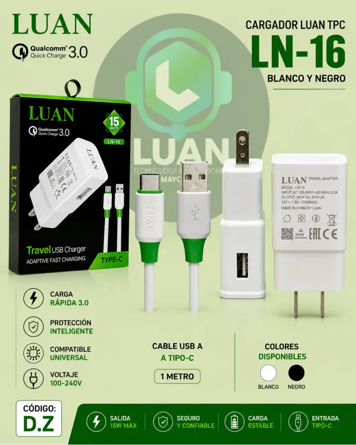 CARGADOR LUAN LN-16