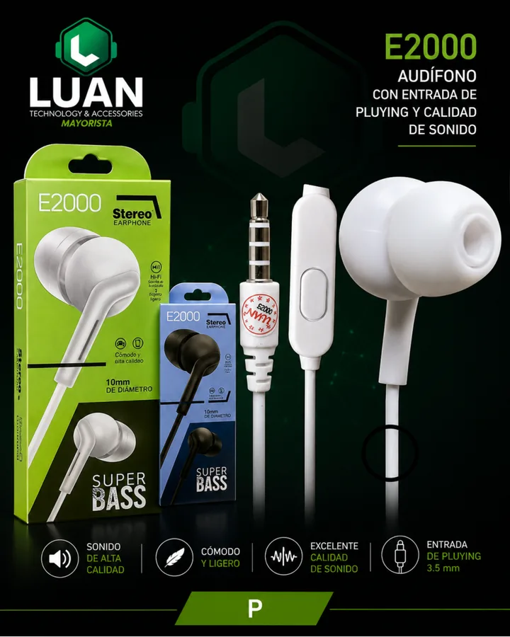 AUDIFONOS MANOS LIBRES E2000