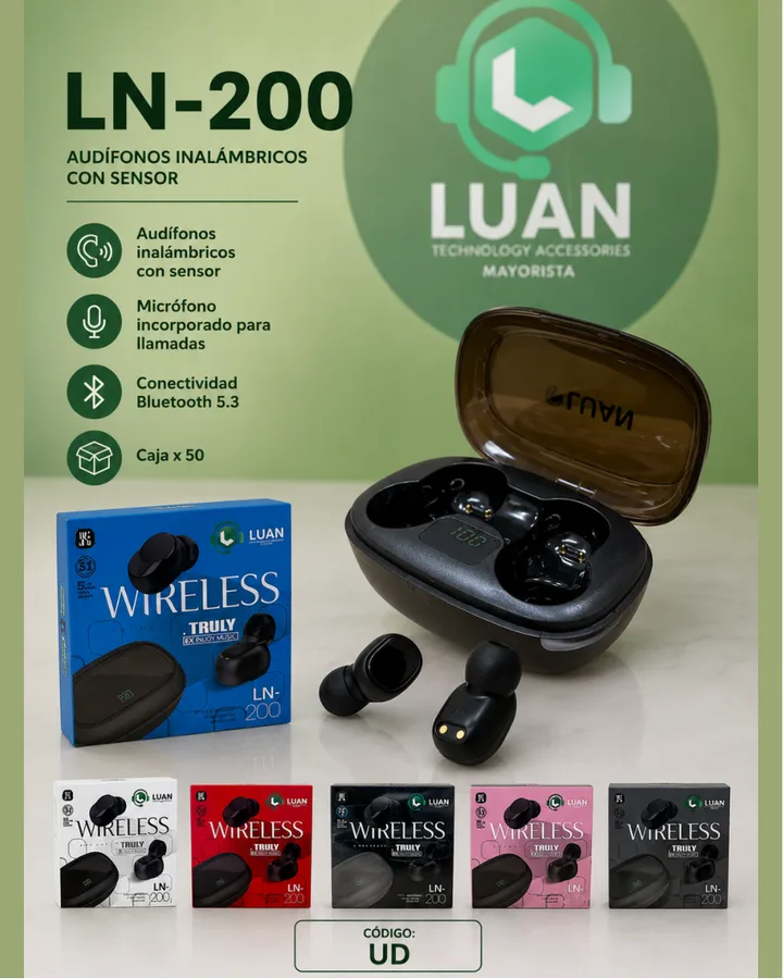AUDIFONOS INALAMBRICOS LN-200