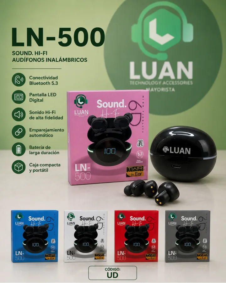 AUDIFONO INALAMBRICO LN-500