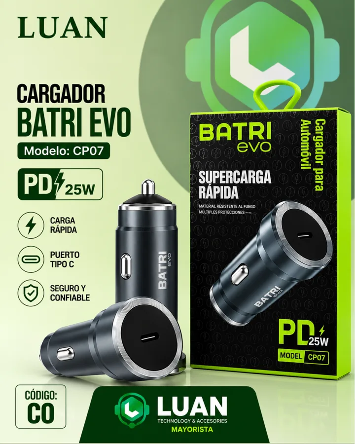 CARGADOR DE CARRO BATRI CP07