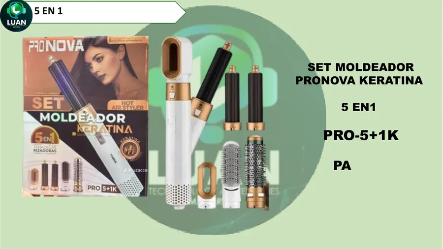 SET DE CABELLO 5EN1 KERATINA