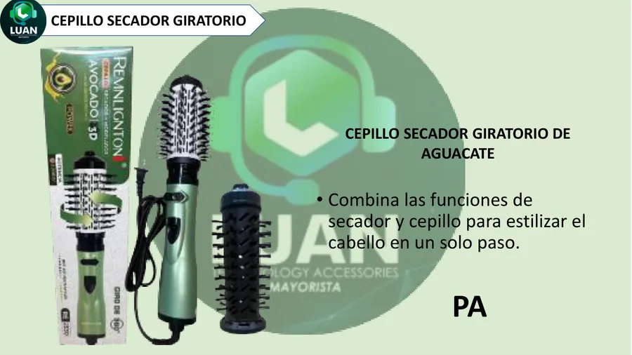 CEPILLO SECADOR GIRATORIO AGUACATE RE 2530 PRO-2588