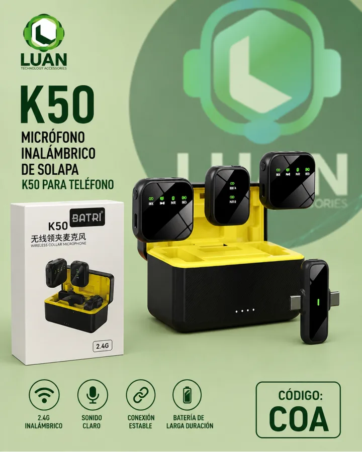 MICROFONO INALAMBRICO SOLAPA K50