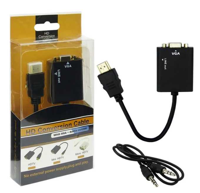 CONVERTIDOR HDMI-VGA DE AUDIO EN BOLSA