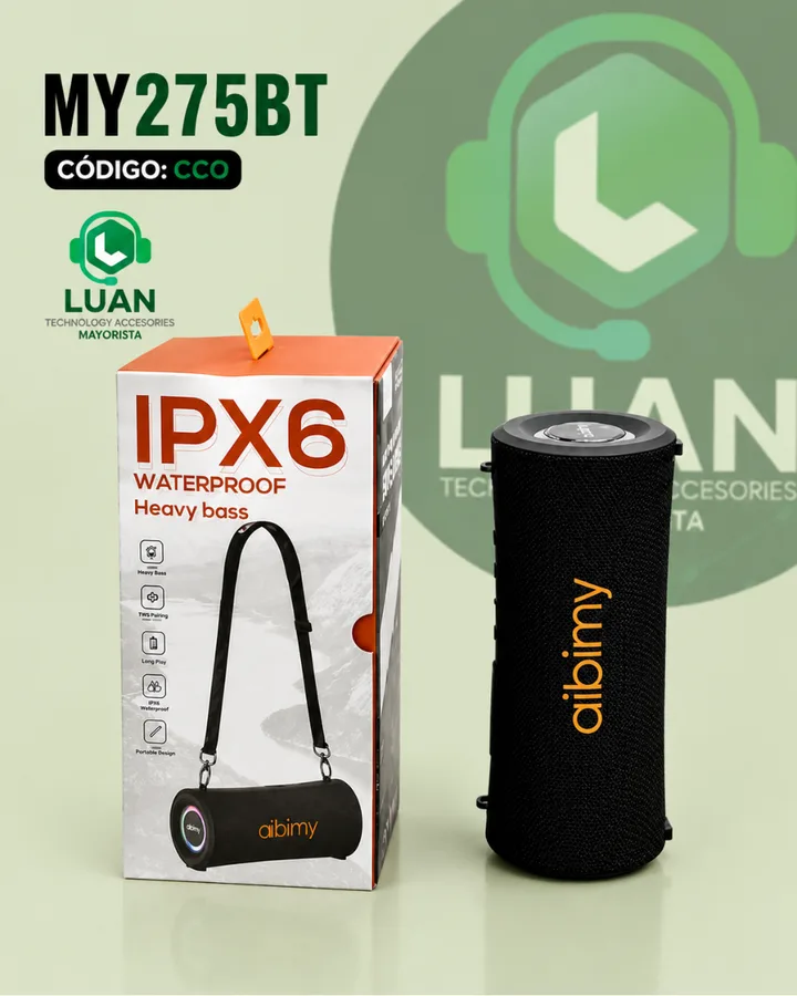 PARLANTE AIBIMY MY275BT IPX6 WATERPROOF