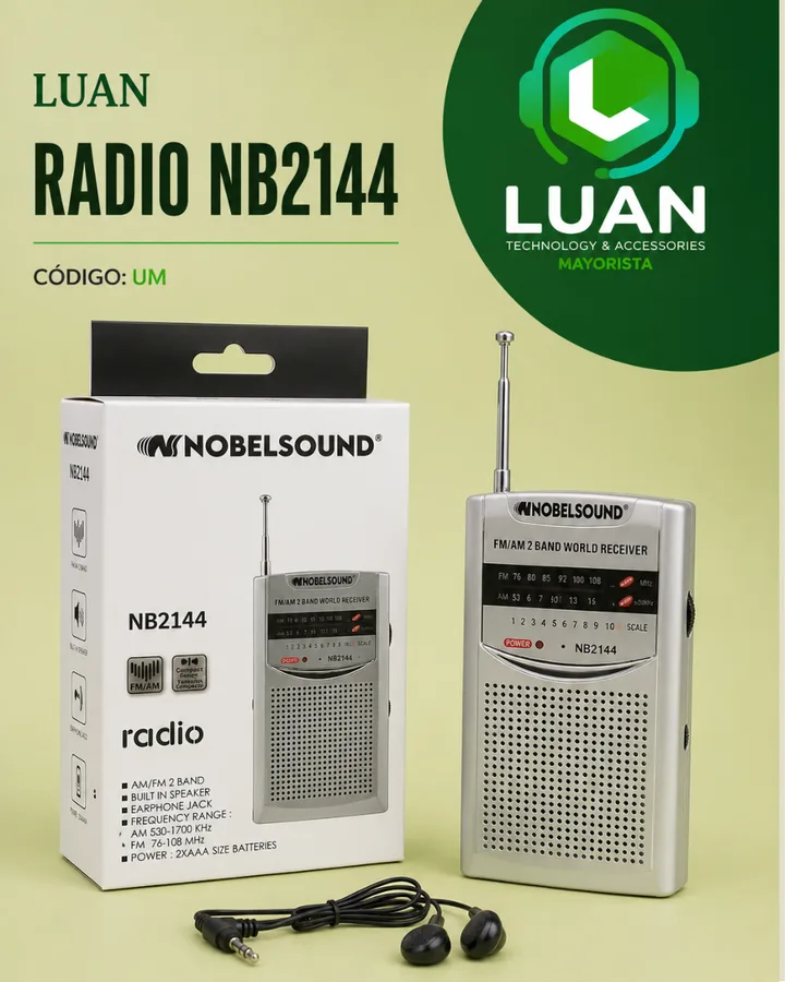 RADIO NOBELSOUND NB2144 FM/AM 2 BANDAS