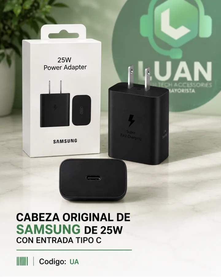 CON ENTRADA TIPO C CABEZA ORIGINAL DE SAMSUNG DE 25W