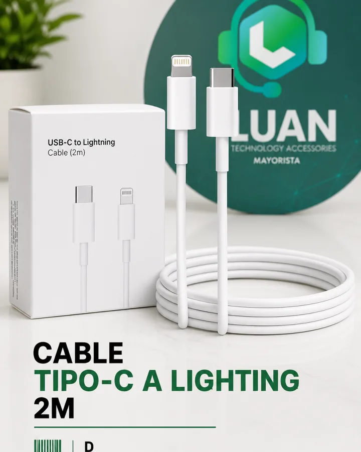 CABLE TIPO-C A LIGHTING 2M