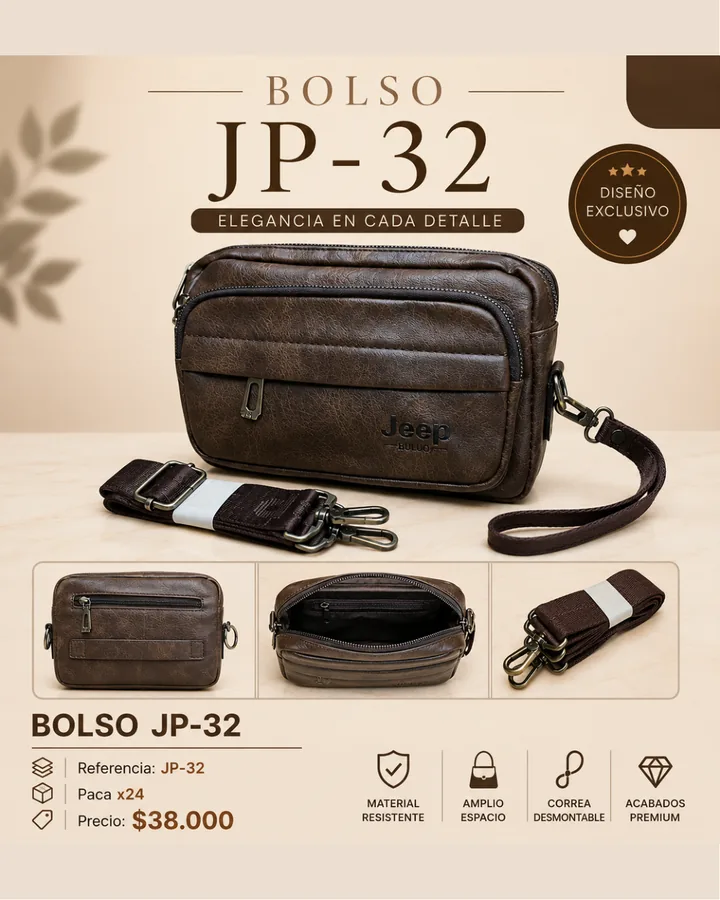BOLSO DE MANO HOMBRE JP-32 JEEP BULUO