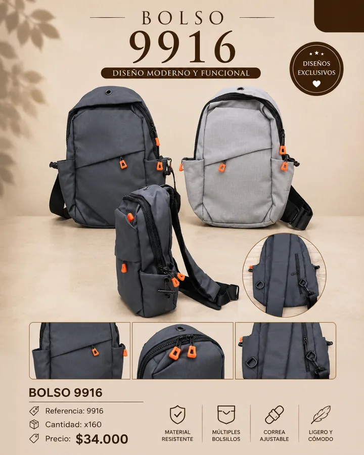 MORRAL CRUZADO 9916 EN TELA