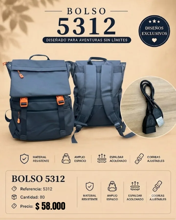 MORRAL 5312 CON CABLE USB